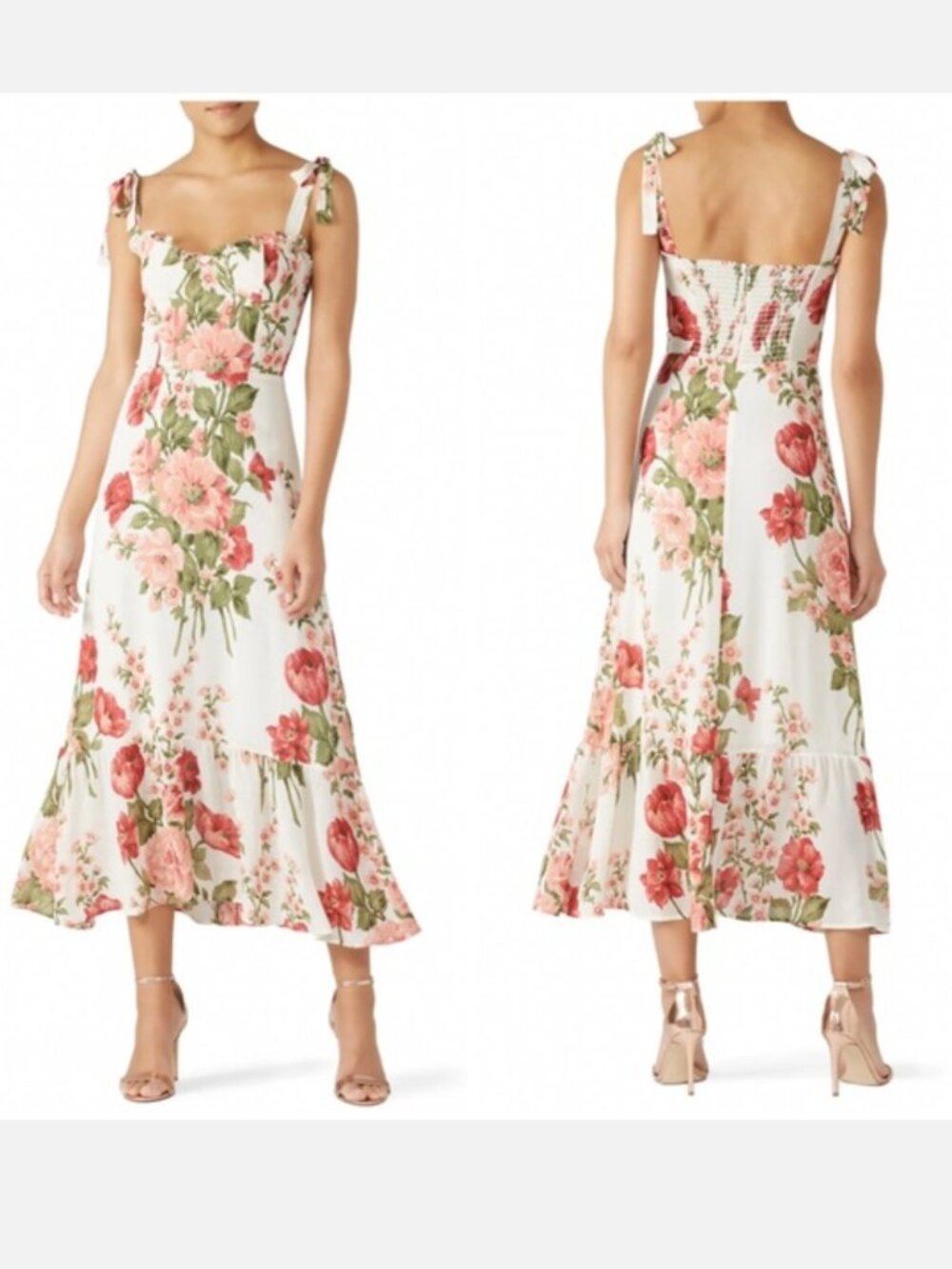 Reformation Nikita Floral Midi Dress, size 6, EUC